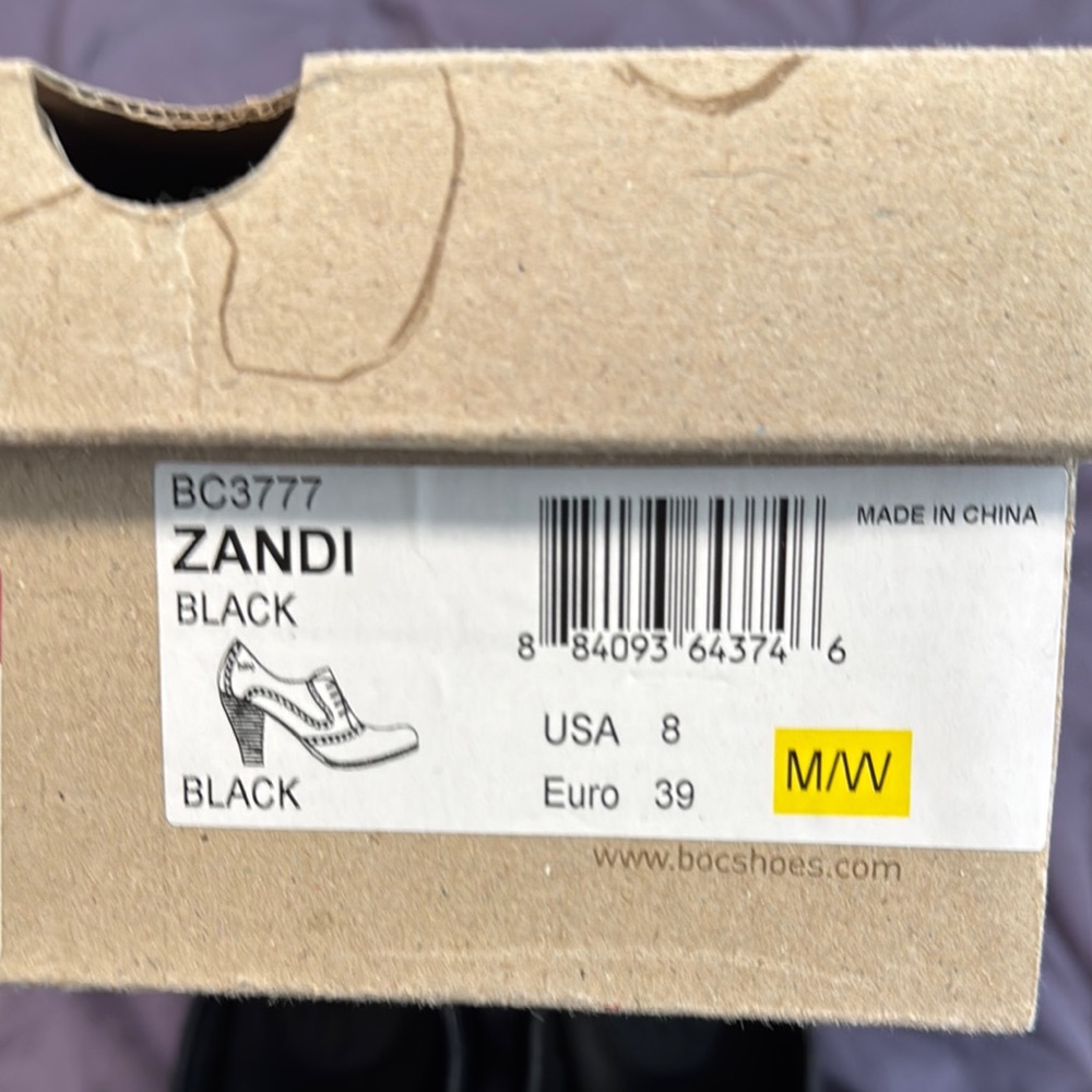 boc Zandi Elegant Black Lace-Up Heels - Picture 2 of 5